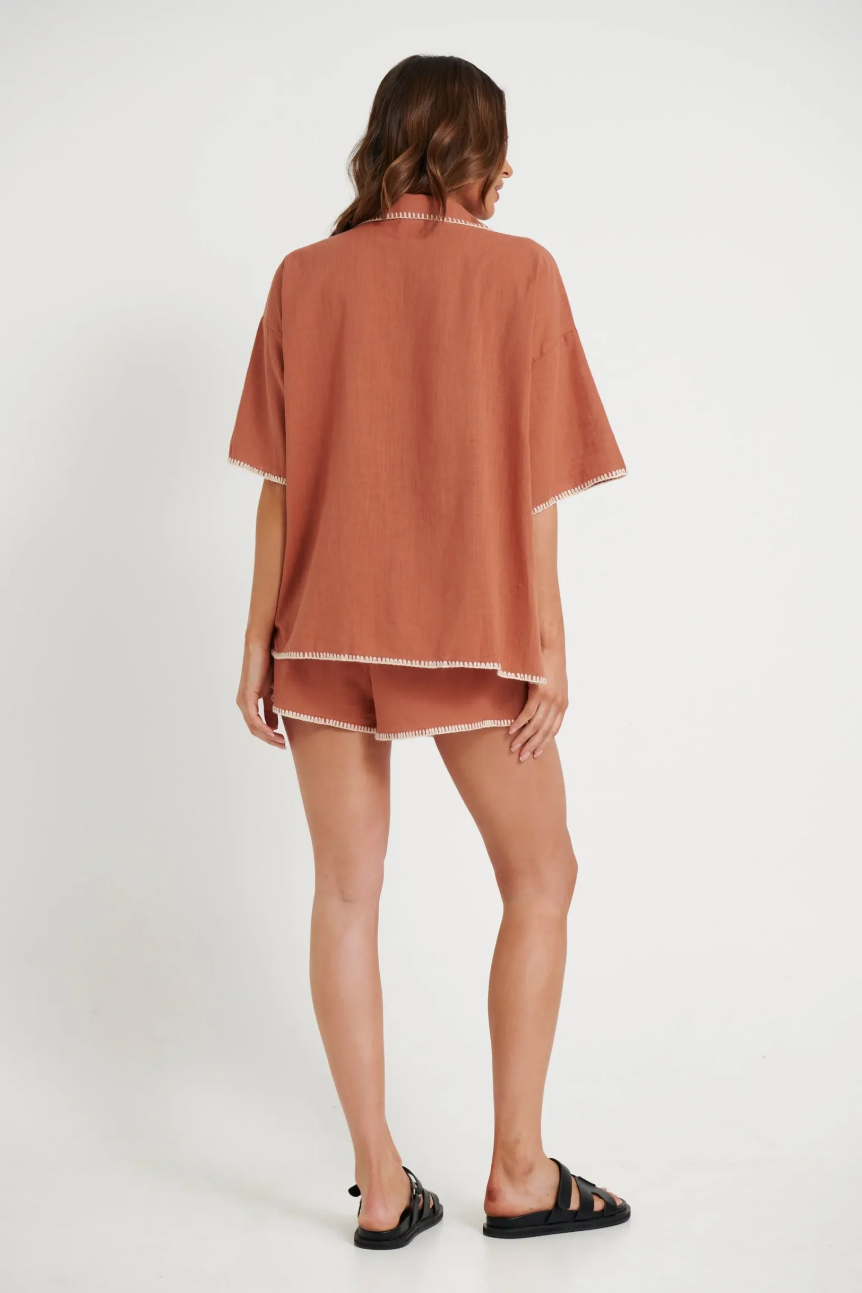 Shirts>By Frankie Ash Set Rust