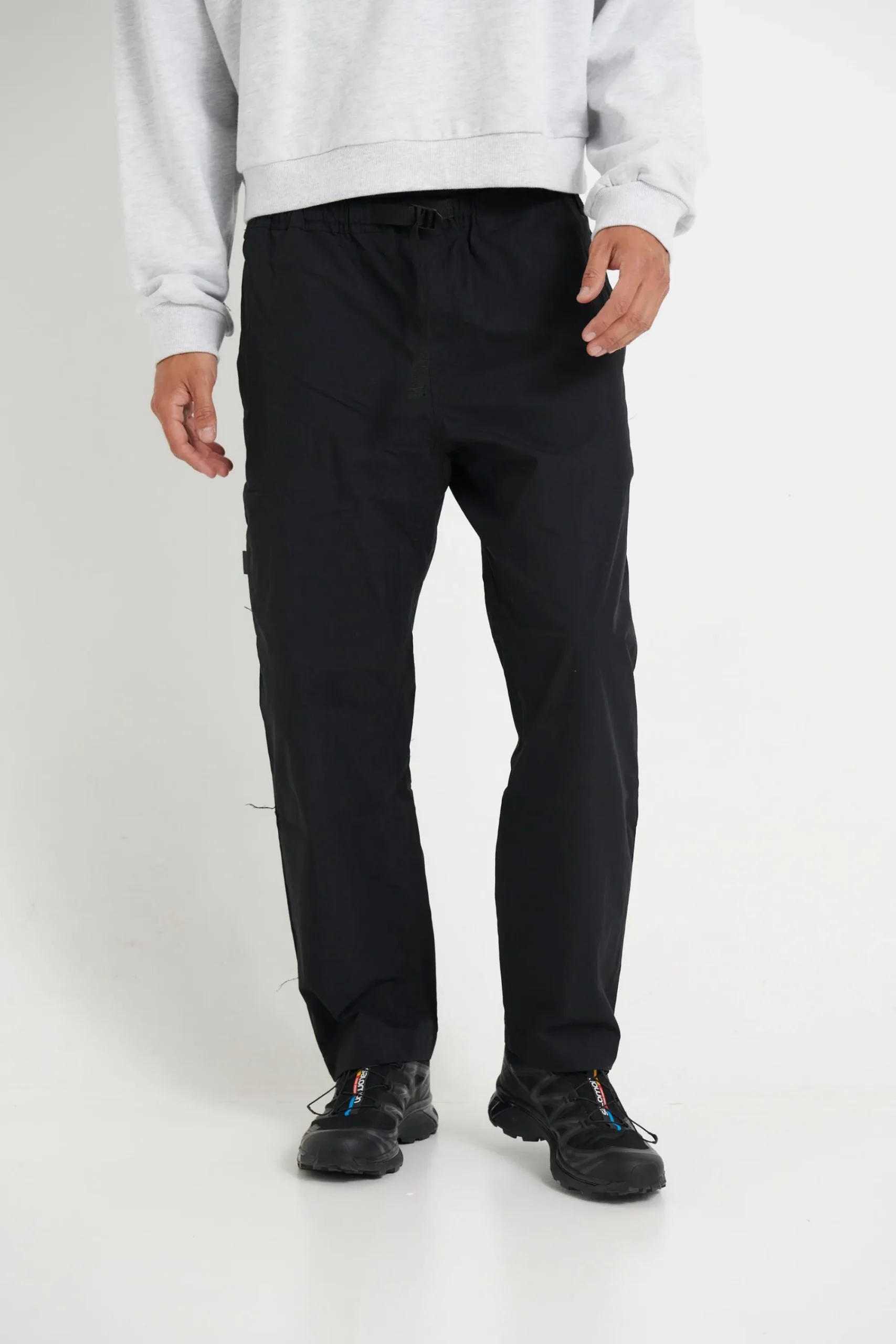 Pants>Sampson and Taylor Charlie Baggy Nylon Pant Black