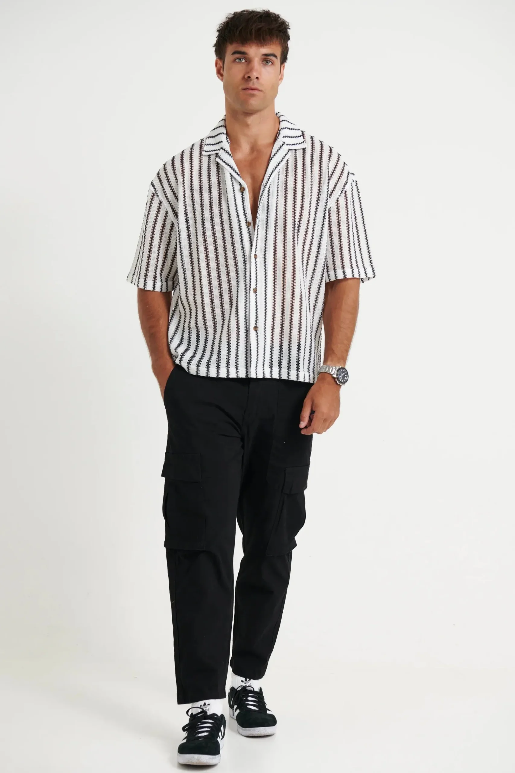 Pants>Sampson and Taylor Damien Drop Cargo Pant Black