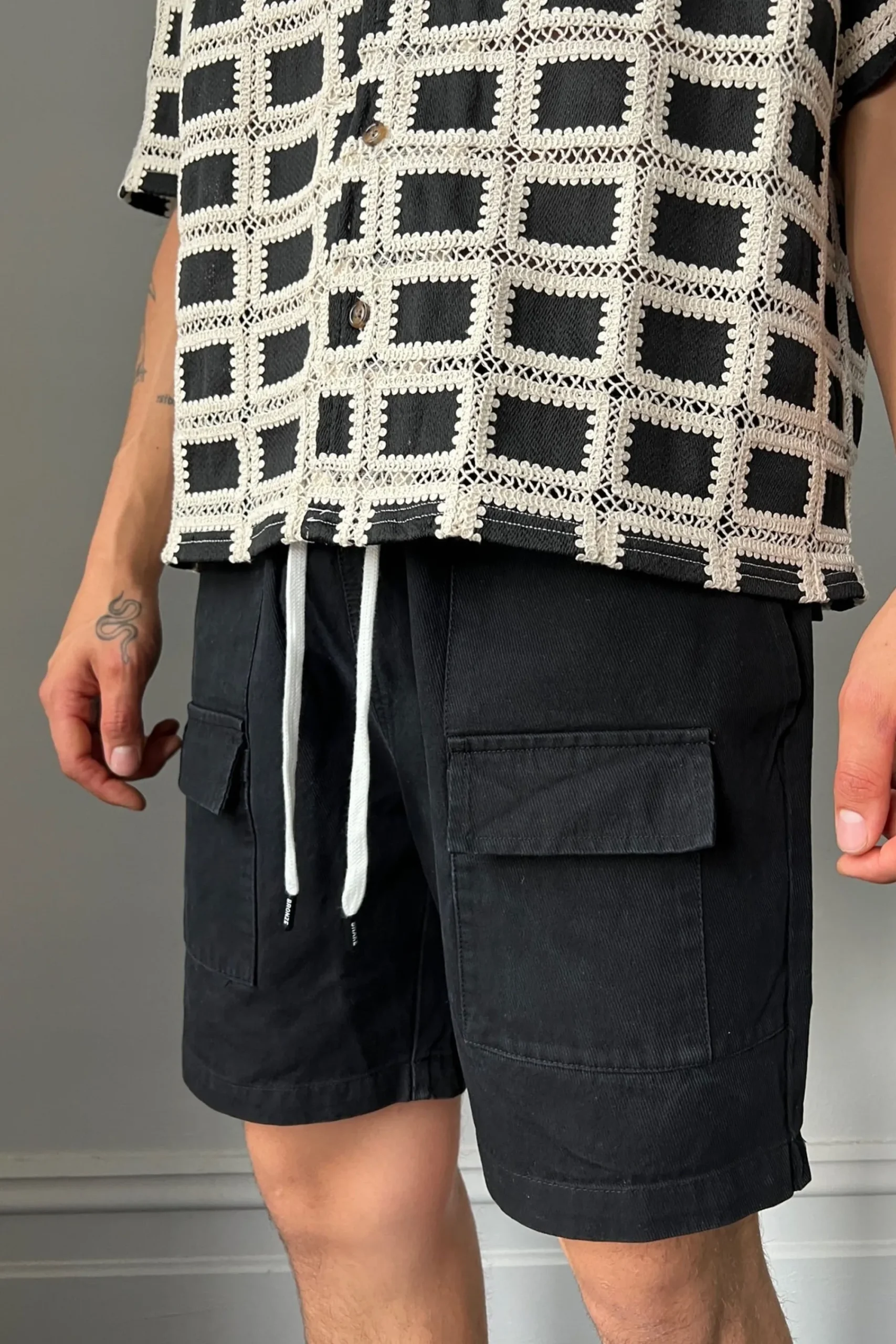 Shorts>Sampson and Taylor Drop 1 Premium Structured Short Black
