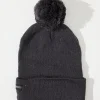 Headwear>Flexfit Pom Pom Beanie Dark Grey