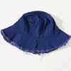 Headwear>Label Levverage Frayed Bucket Hat Navy