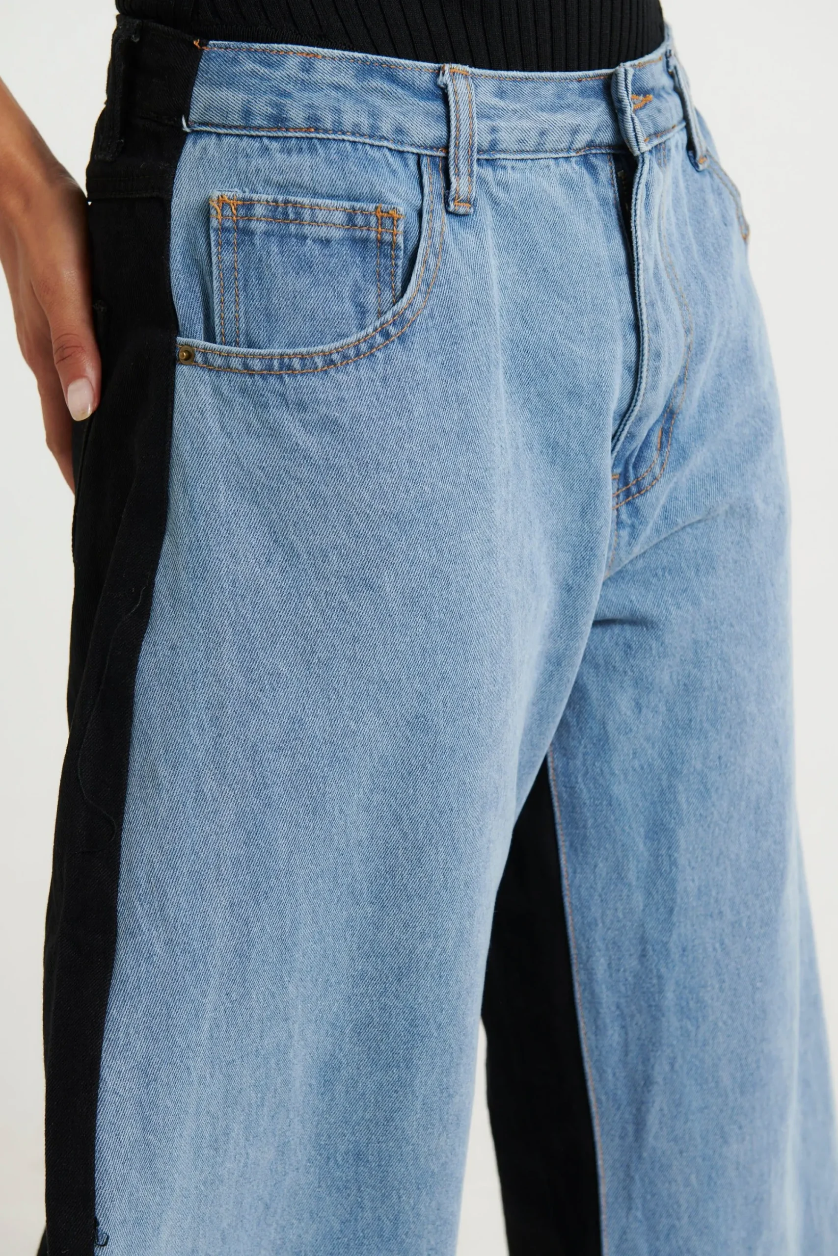 Denim>Lioness Horseshoe Jean Split Blue