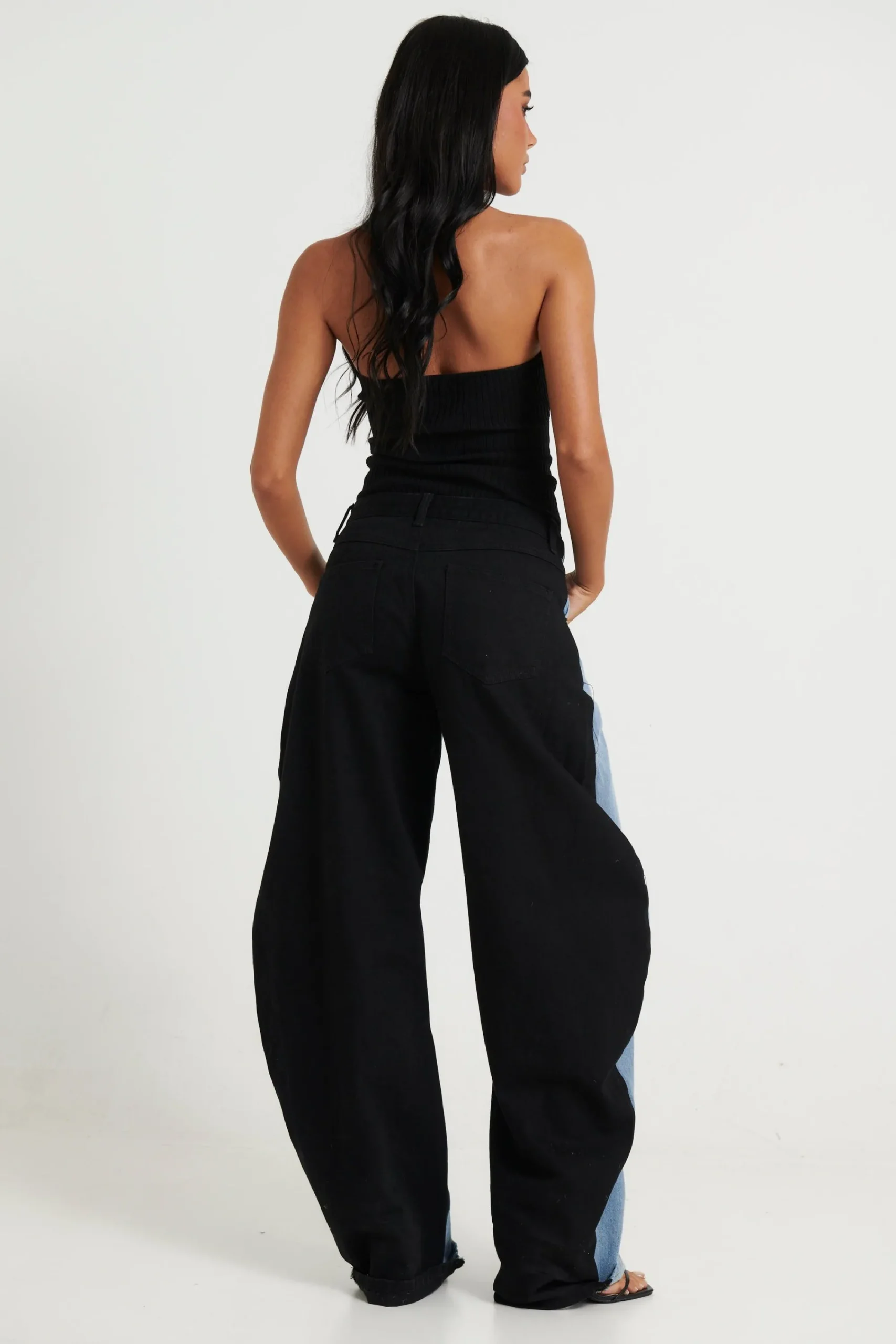 Denim>Lioness Horseshoe Jean Split Blue
