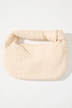 Bags & Shoes>Label Levverage Jessie Mini Weave Bag Cream