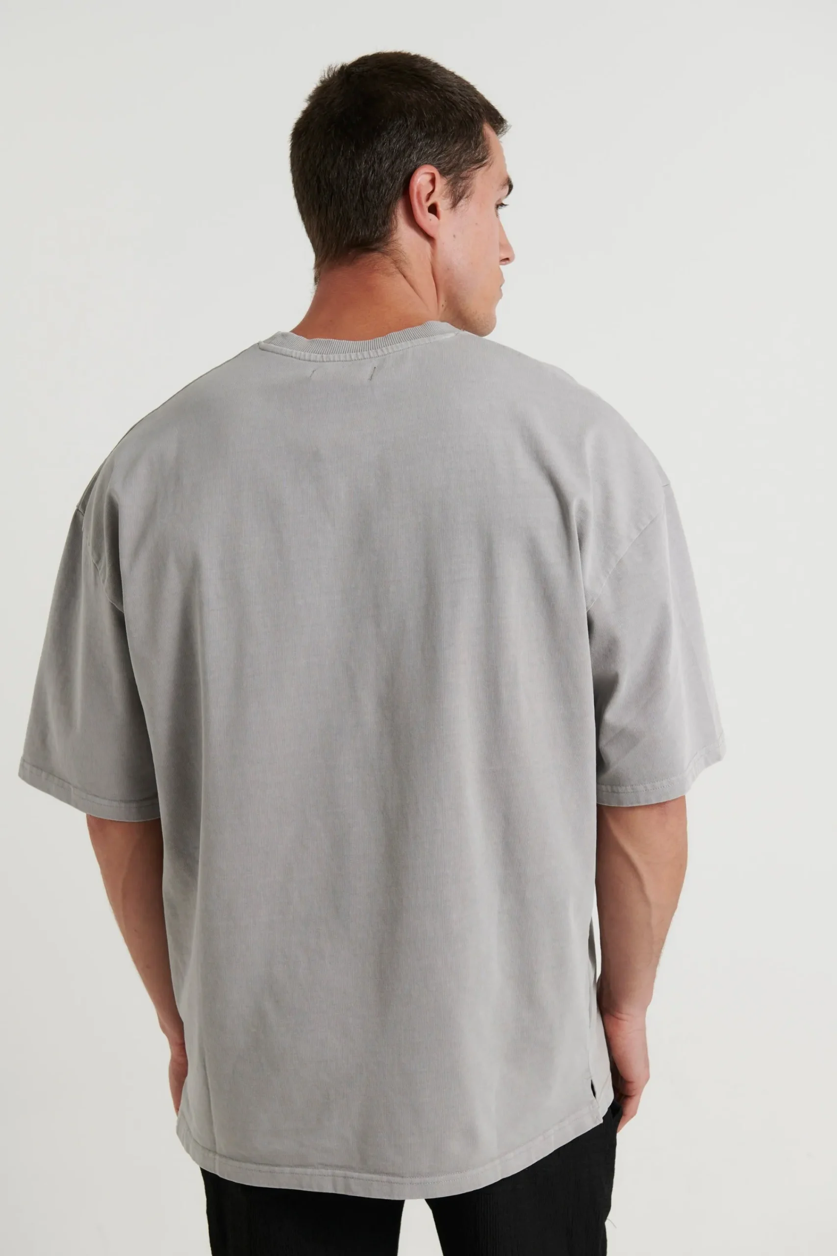 Tees>Sampson and Taylor Joel Heavyweight Box Tee Grey