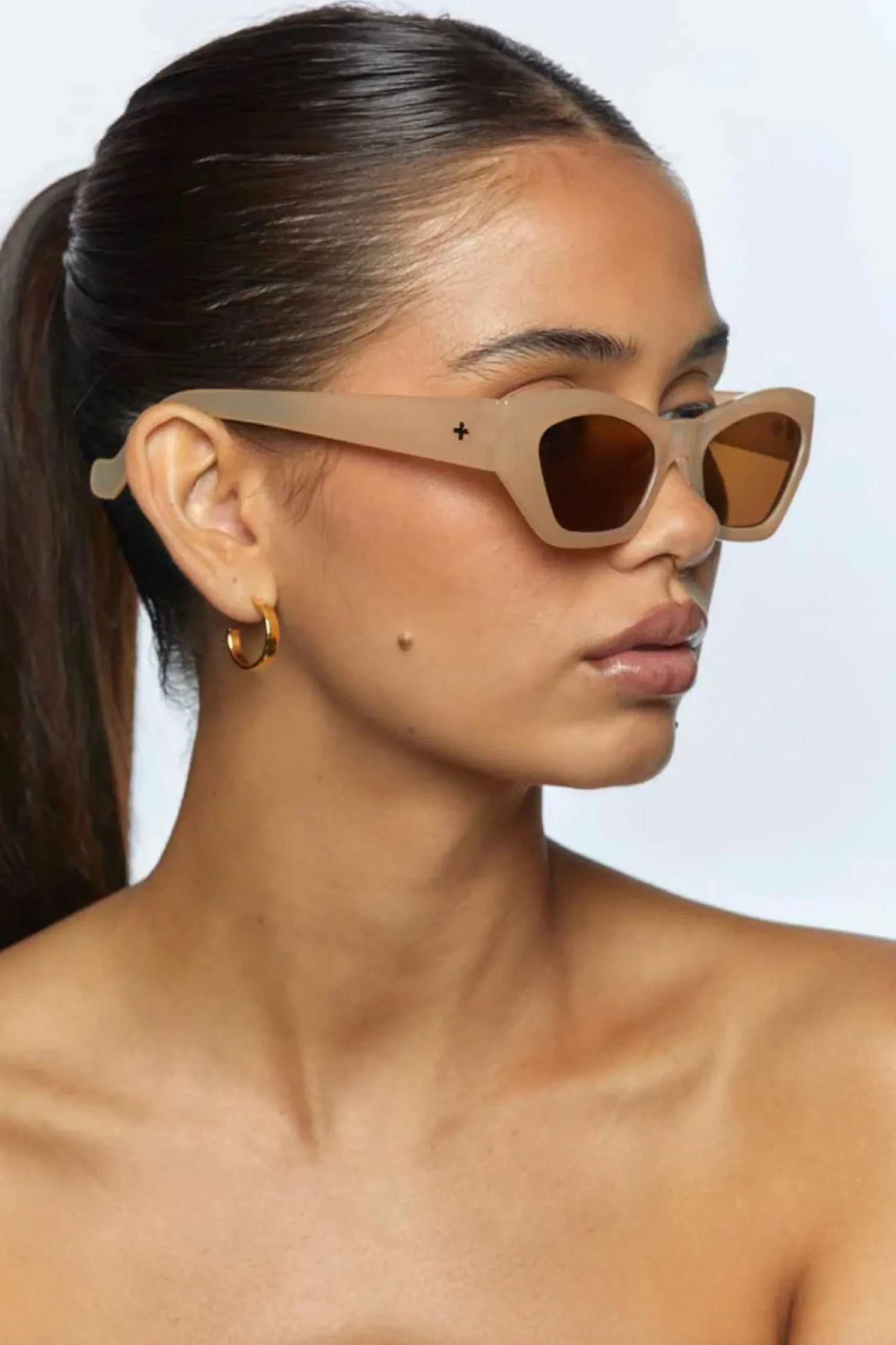 Sunglasses>Peta+ Jain Lana Sunglasses Peach/Brown