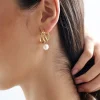 Accessories>Angels Whisper Leona Pearl Gold Plater Earrings