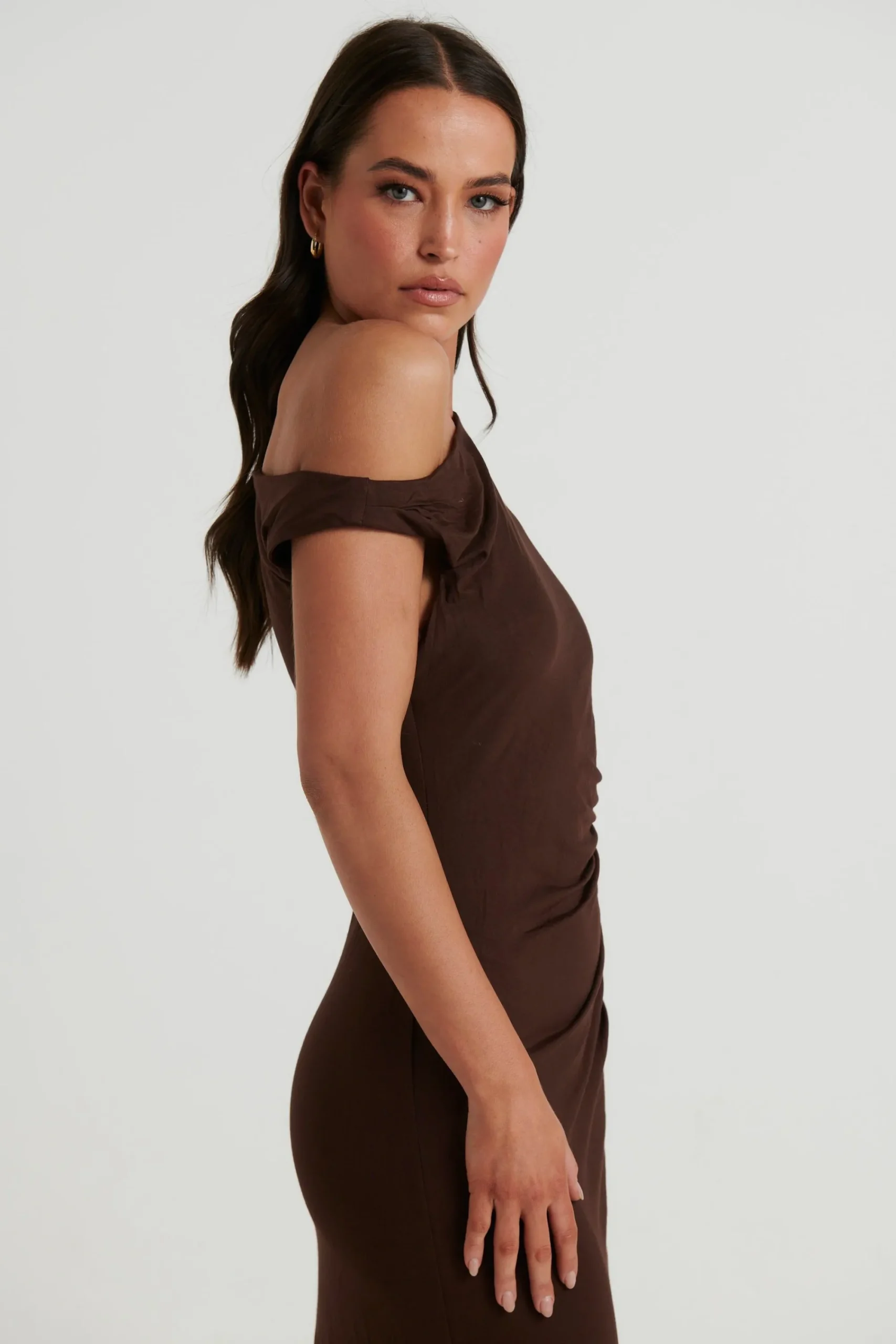 Dresses>M Fashion Maia Maxi Dress Walnut