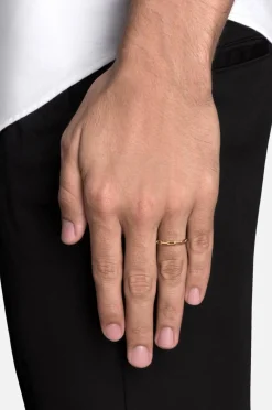 Accessories>Miansai Volt Link Ring Gold Vermeil