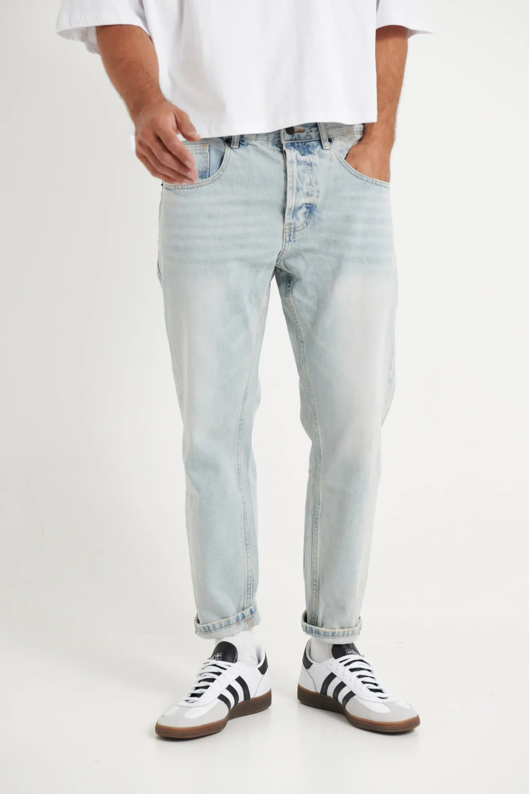 Denim>Sampson and Taylor Miles Straight Denim Light Blue