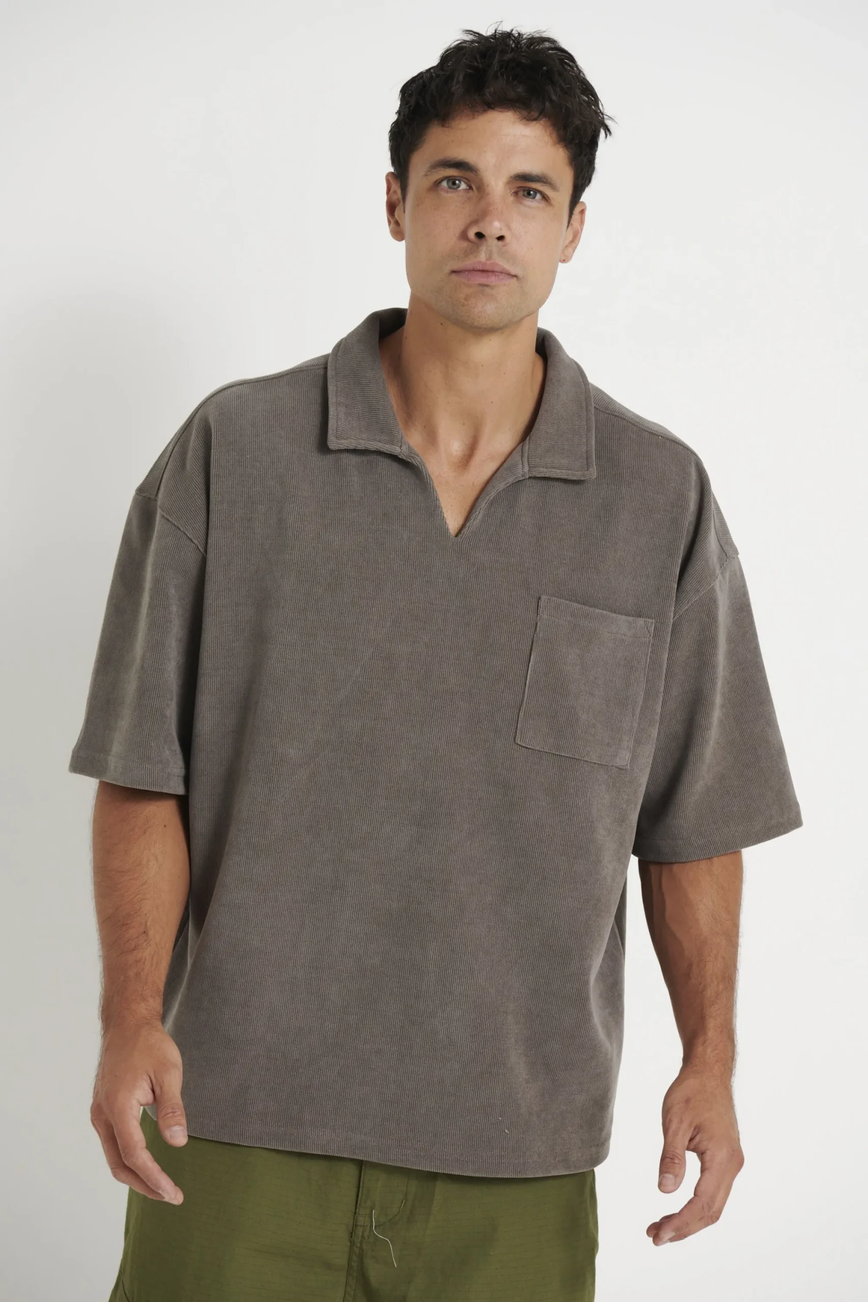 Shirts>NTH Neil Soft Cord Polo Acid