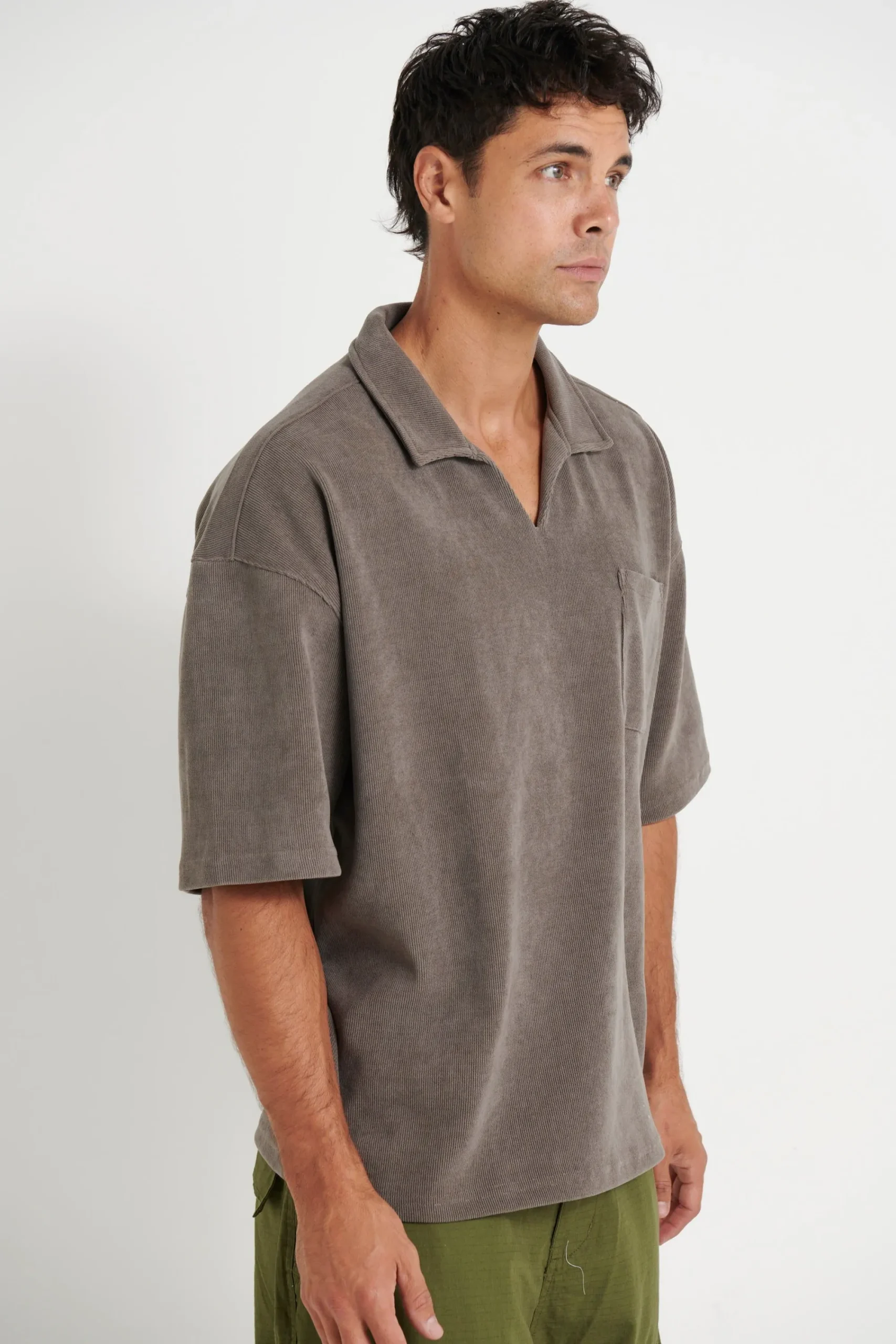 Shirts>NTH Neil Soft Cord Polo Acid