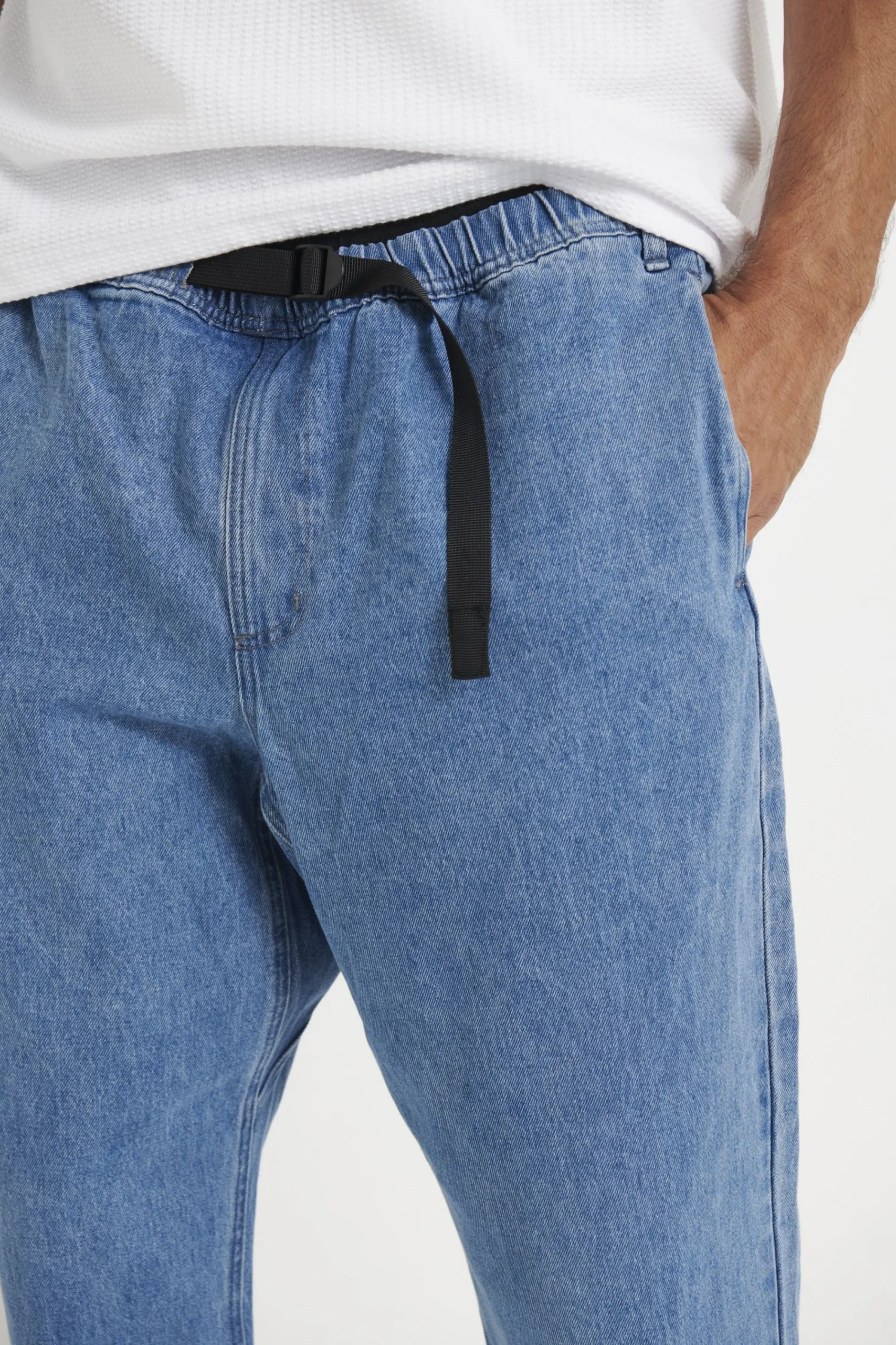Denim>NTH Baggy Crop Pant Blue