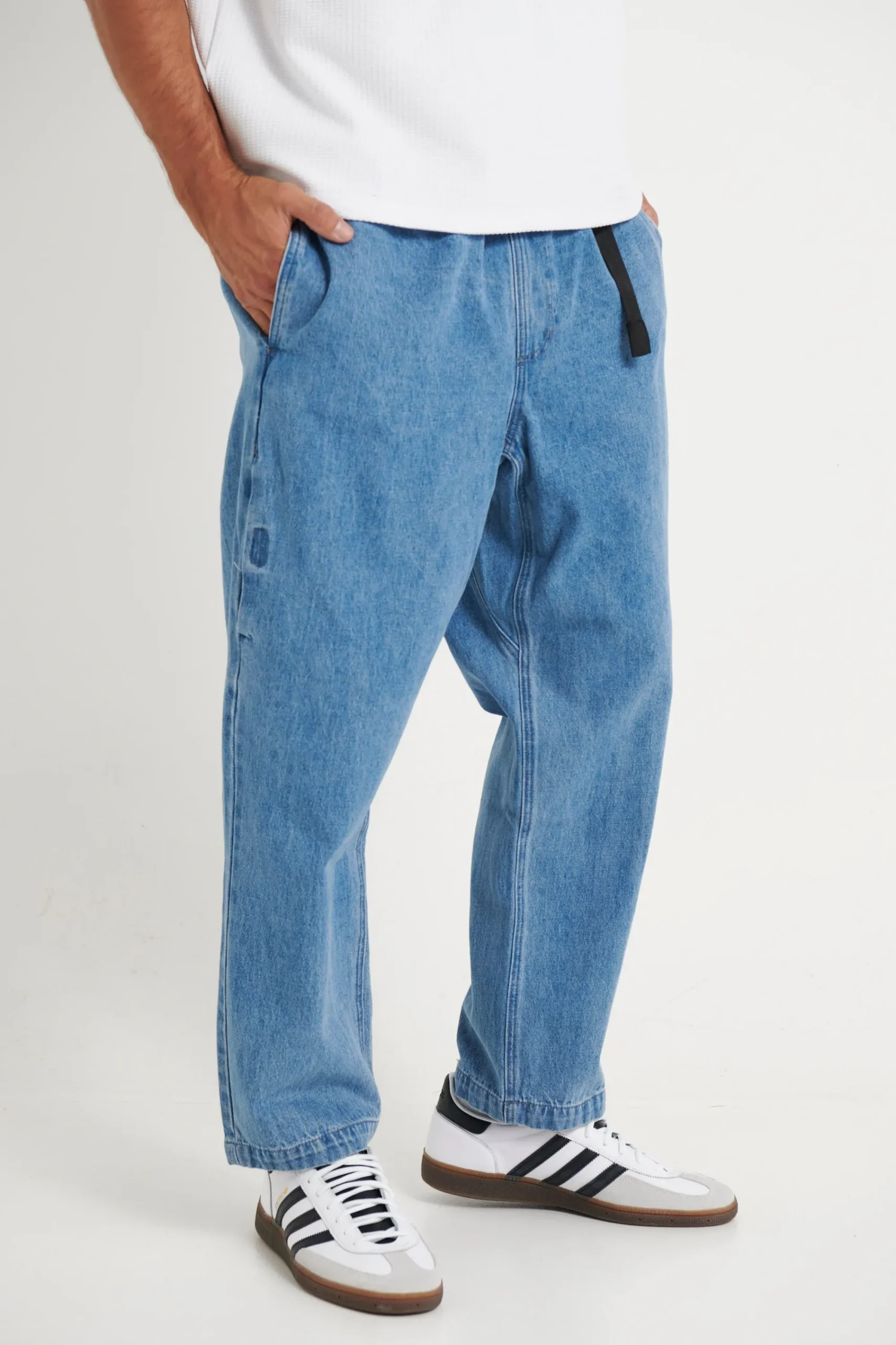 Denim>NTH Baggy Crop Pant Blue