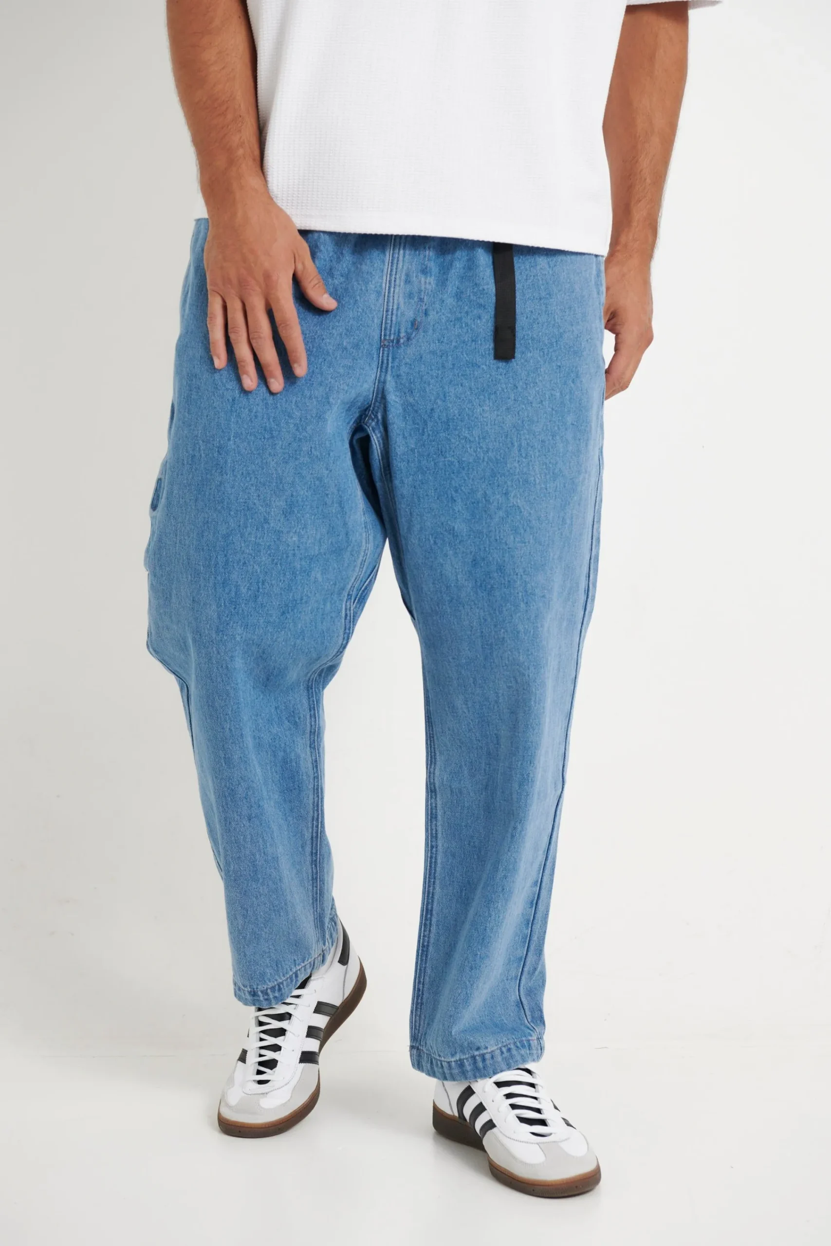 Denim>NTH Baggy Crop Pant Blue