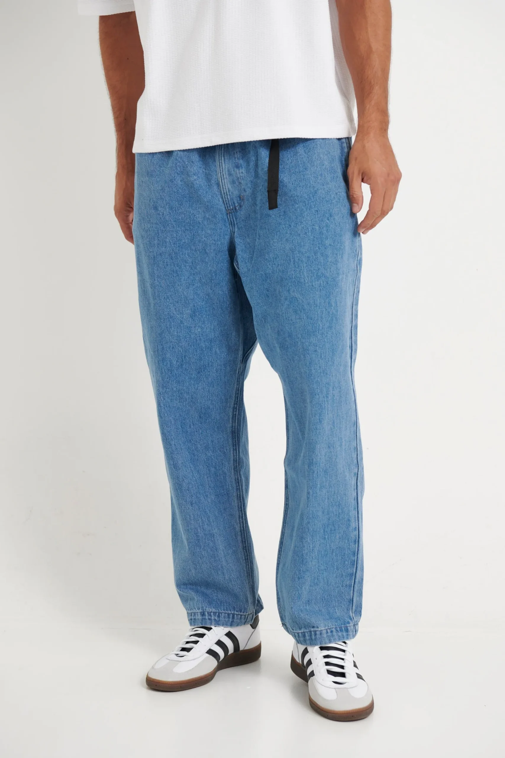 Denim>NTH Baggy Crop Pant Blue