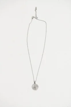 Accessories>Angel Whispers Nth Compass Necklace Silver