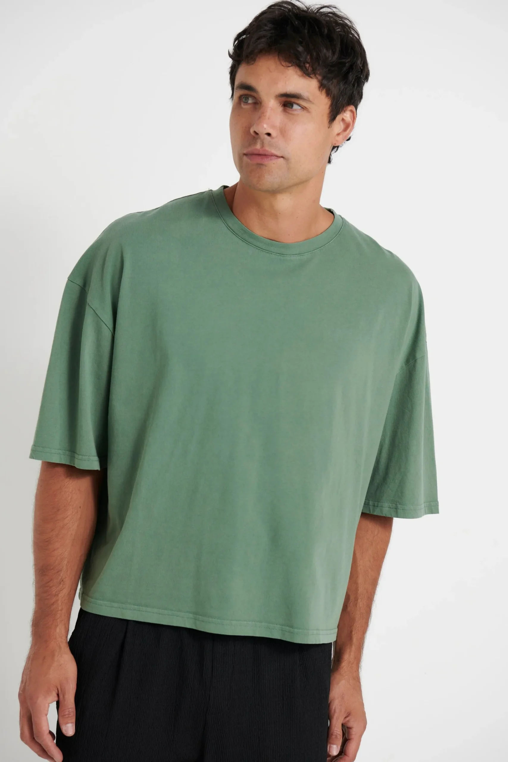 Tees>NTH Crop Box Tee Pine
