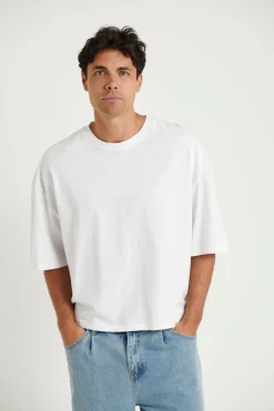 Tees>NTH Crop Box Tee White