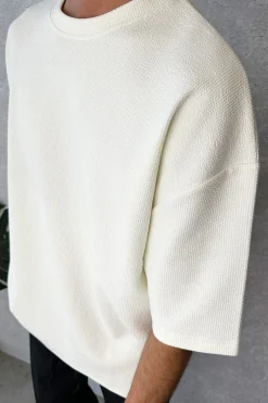 Tees>Sampson and Taylor Nth Heavy Ribbed Tee Ivory