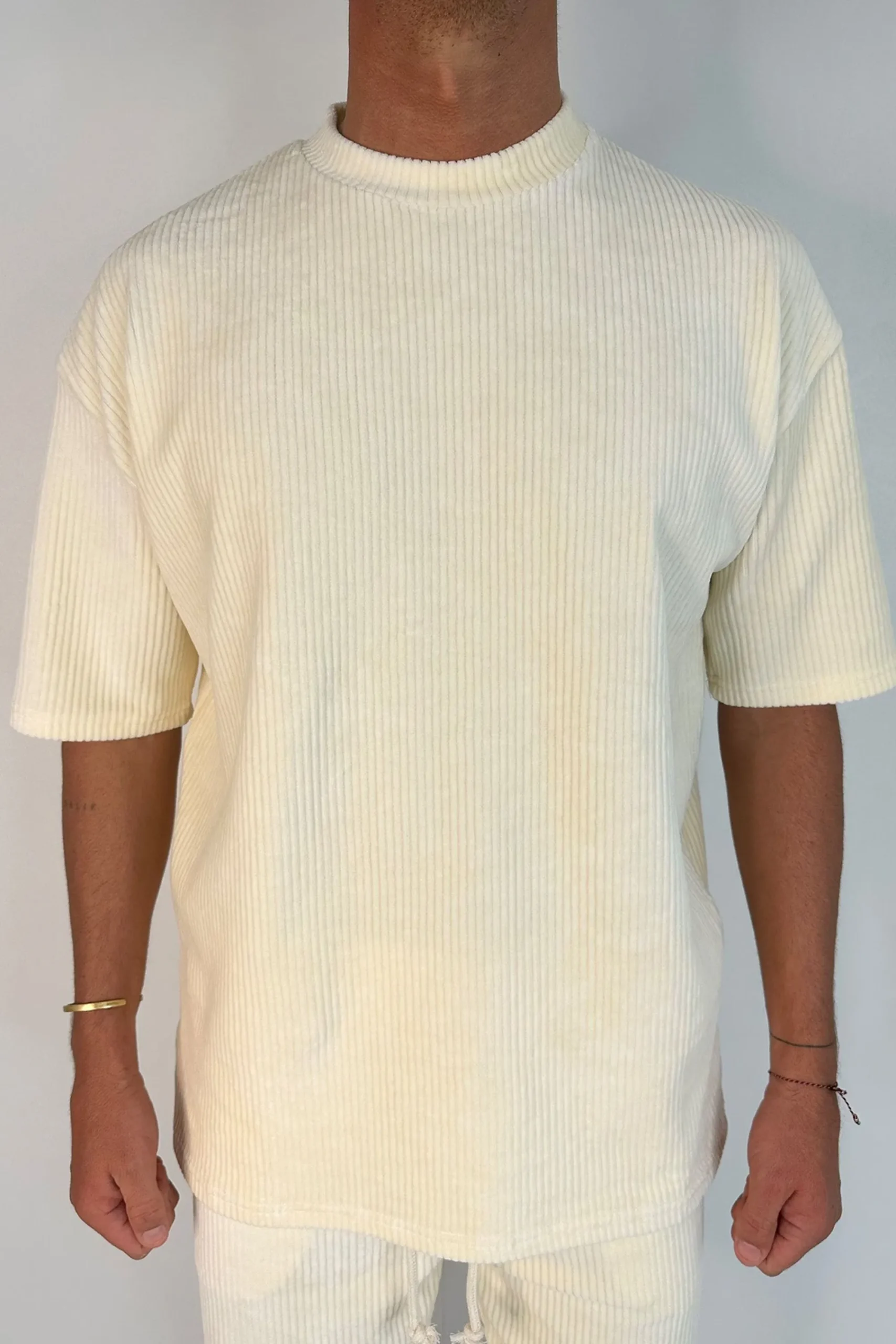 Tees>NTH Ribbed Cord Tee Ivory