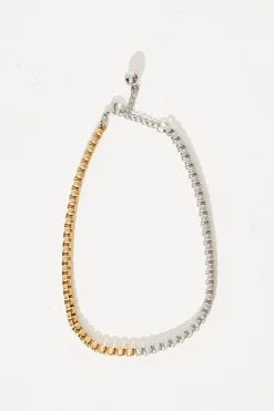 Accessories>Angel Whispers Nth Split Chain Necklace Gold/Silver