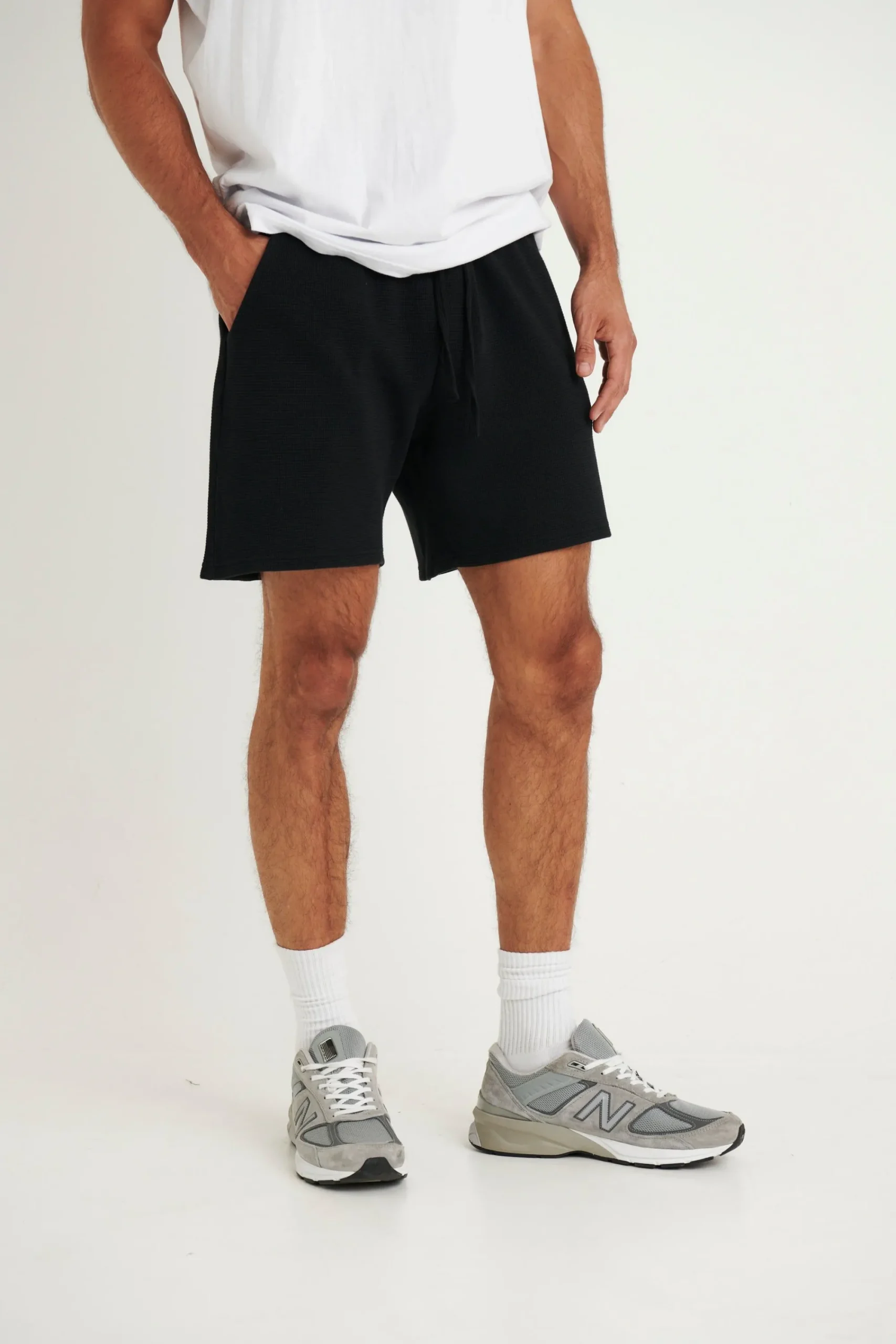 Shorts>NTH Waffle Short Black