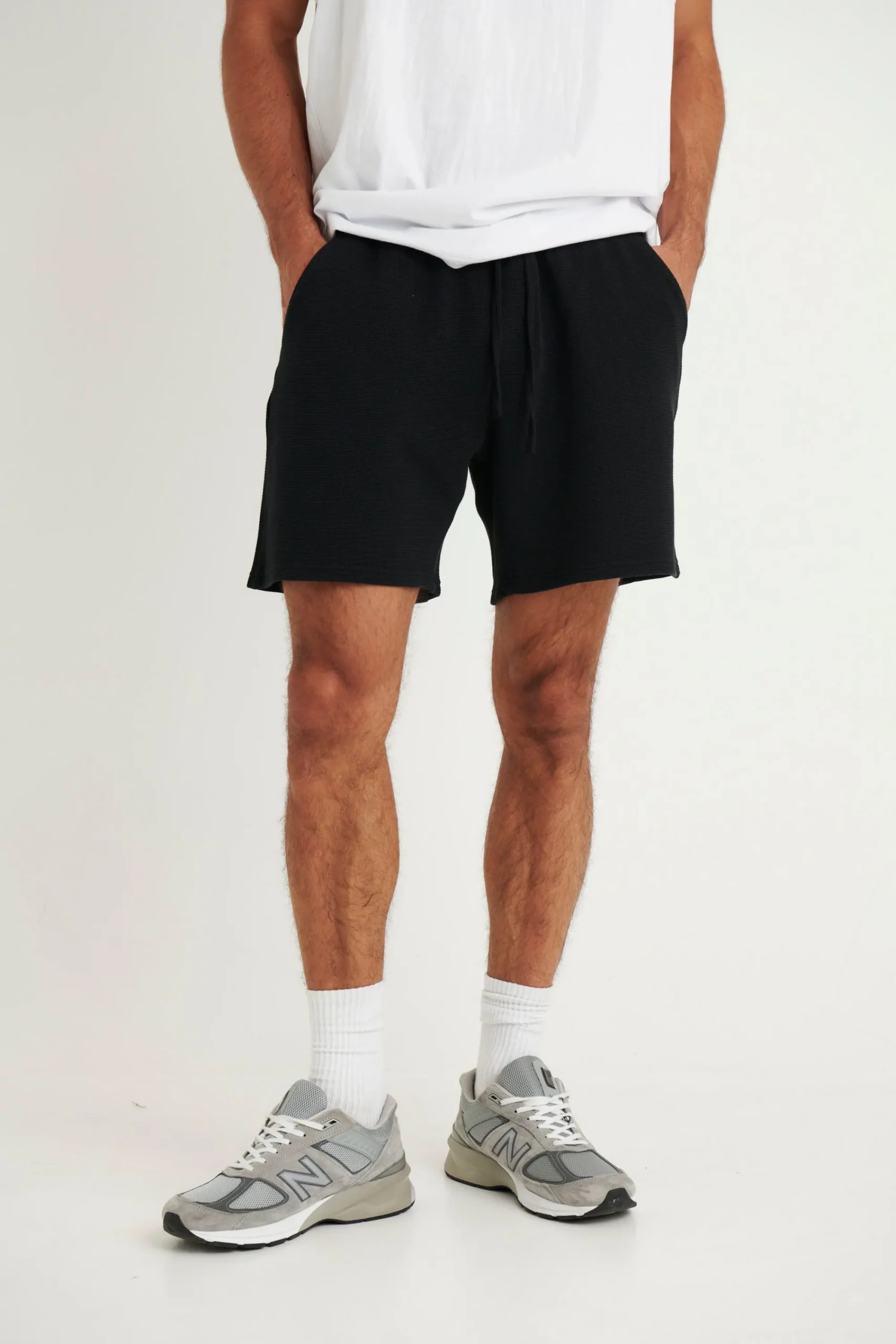Shorts>NTH Waffle Short Black