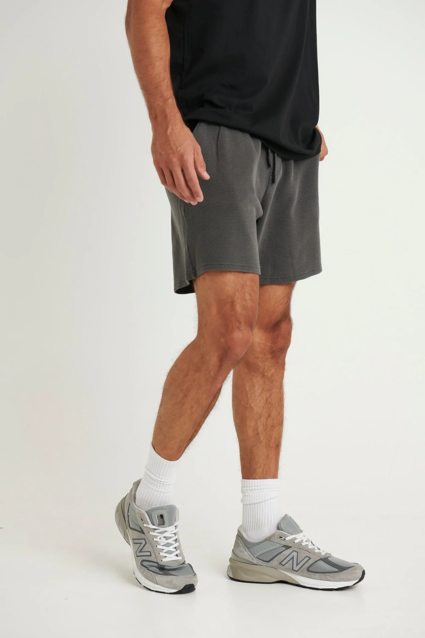 Shorts>NTH Waffle Short Charcoal