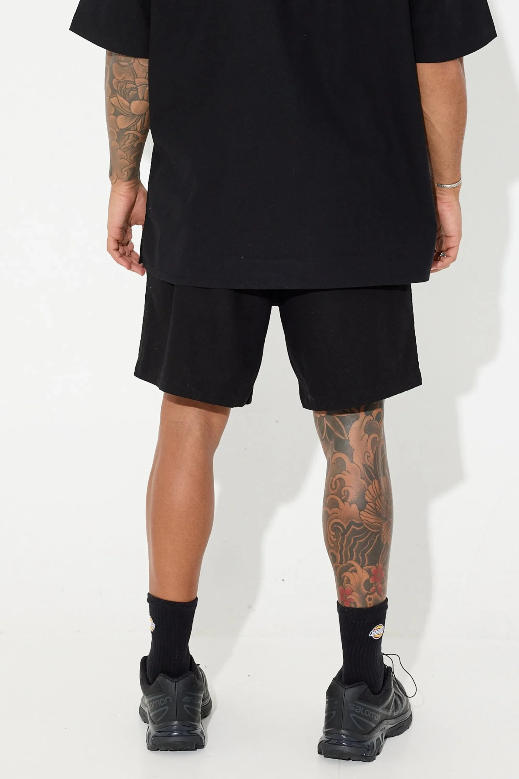 Shorts>Sampson and Taylor Petros Linen Short Black