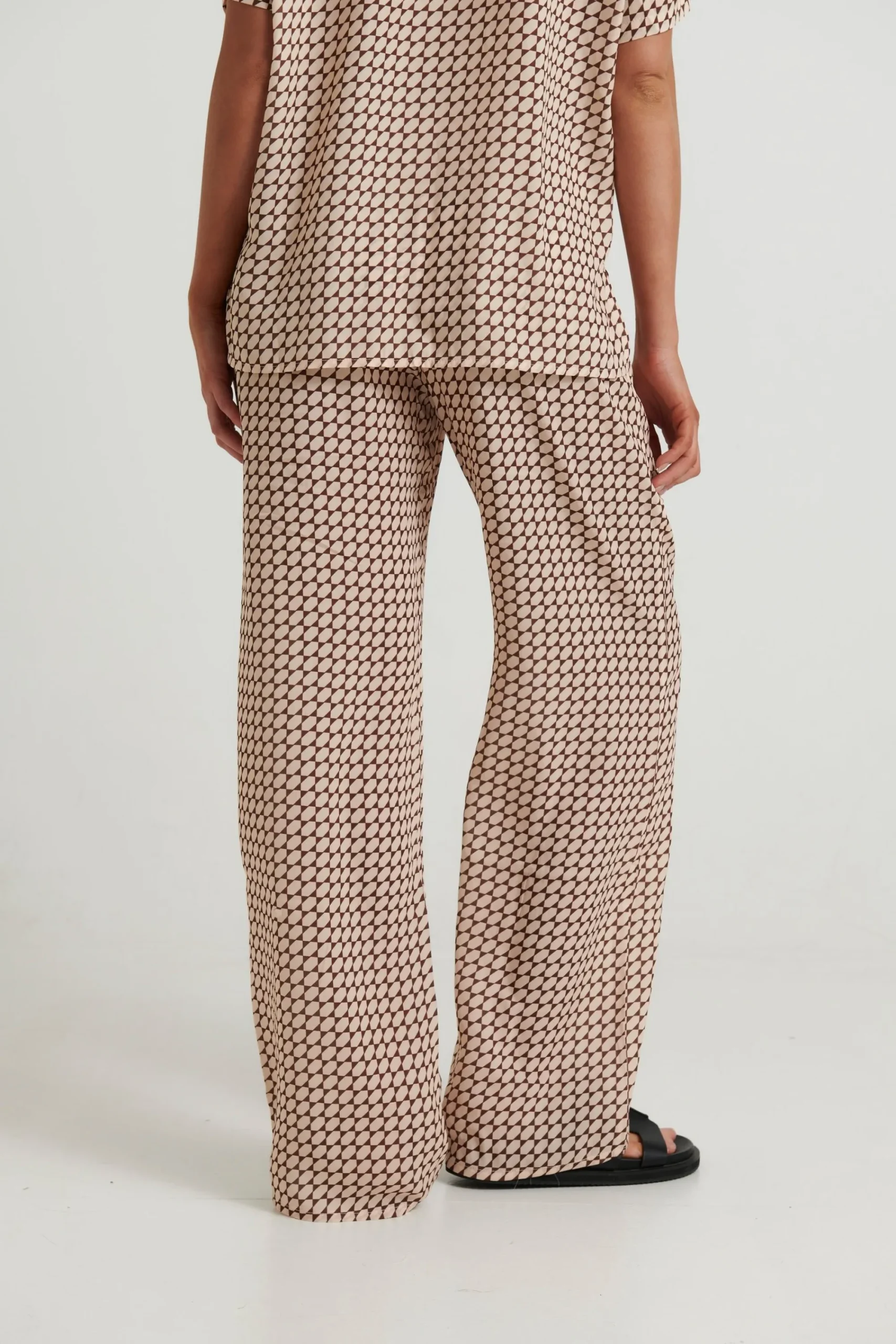 Sets>Into Fashion Riley Resort Pant Brown Print
