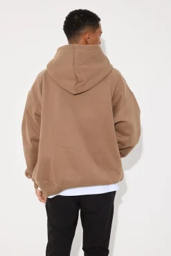 Hoodies & Sweaters>Sampson and Taylor Roman Oversize Hoodie Choc