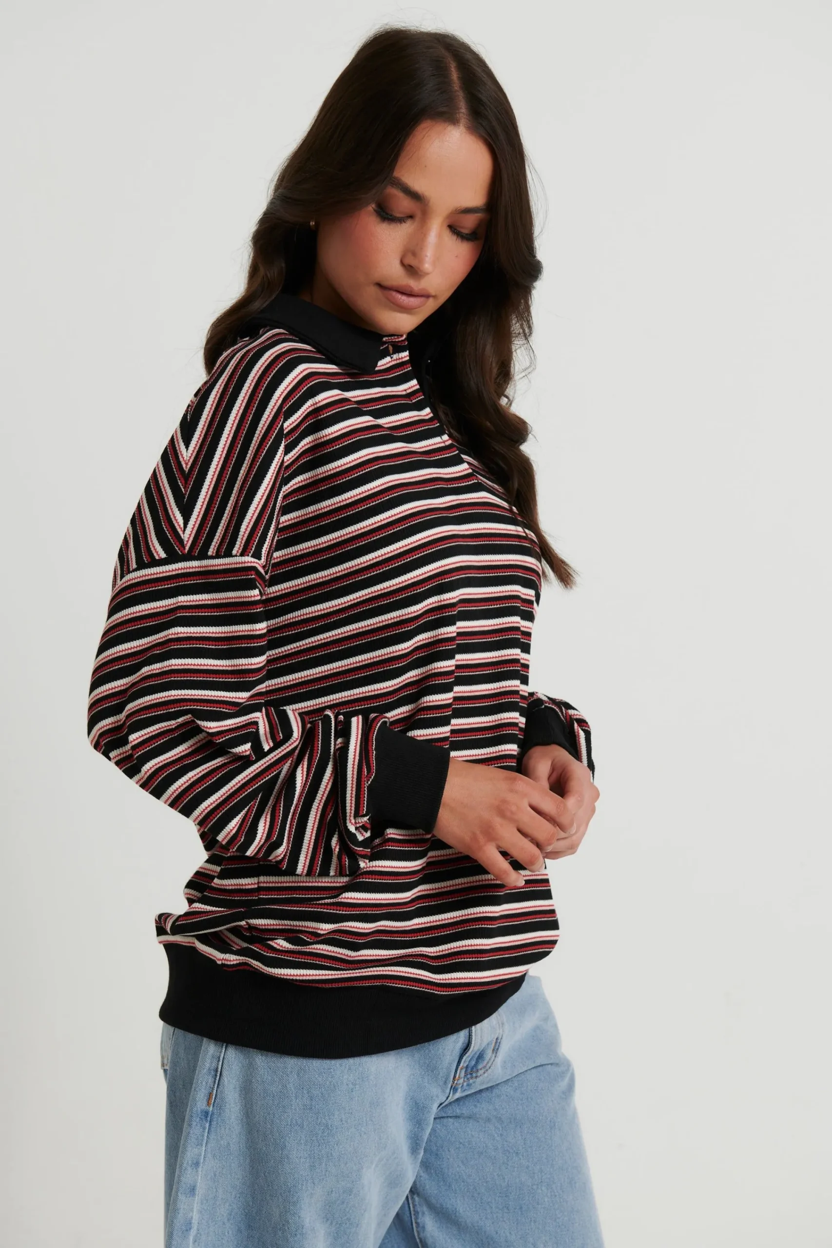 Sweaters & Jumpers>Lioness Rugby Jersey Onyx Multi