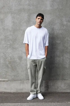 Pants>Sampson and Taylor Ryder Baggy Pants Khaki
