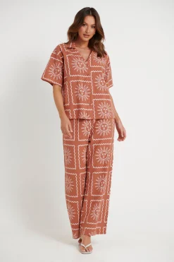 Shirts>By Frankie Starri Set Rust
