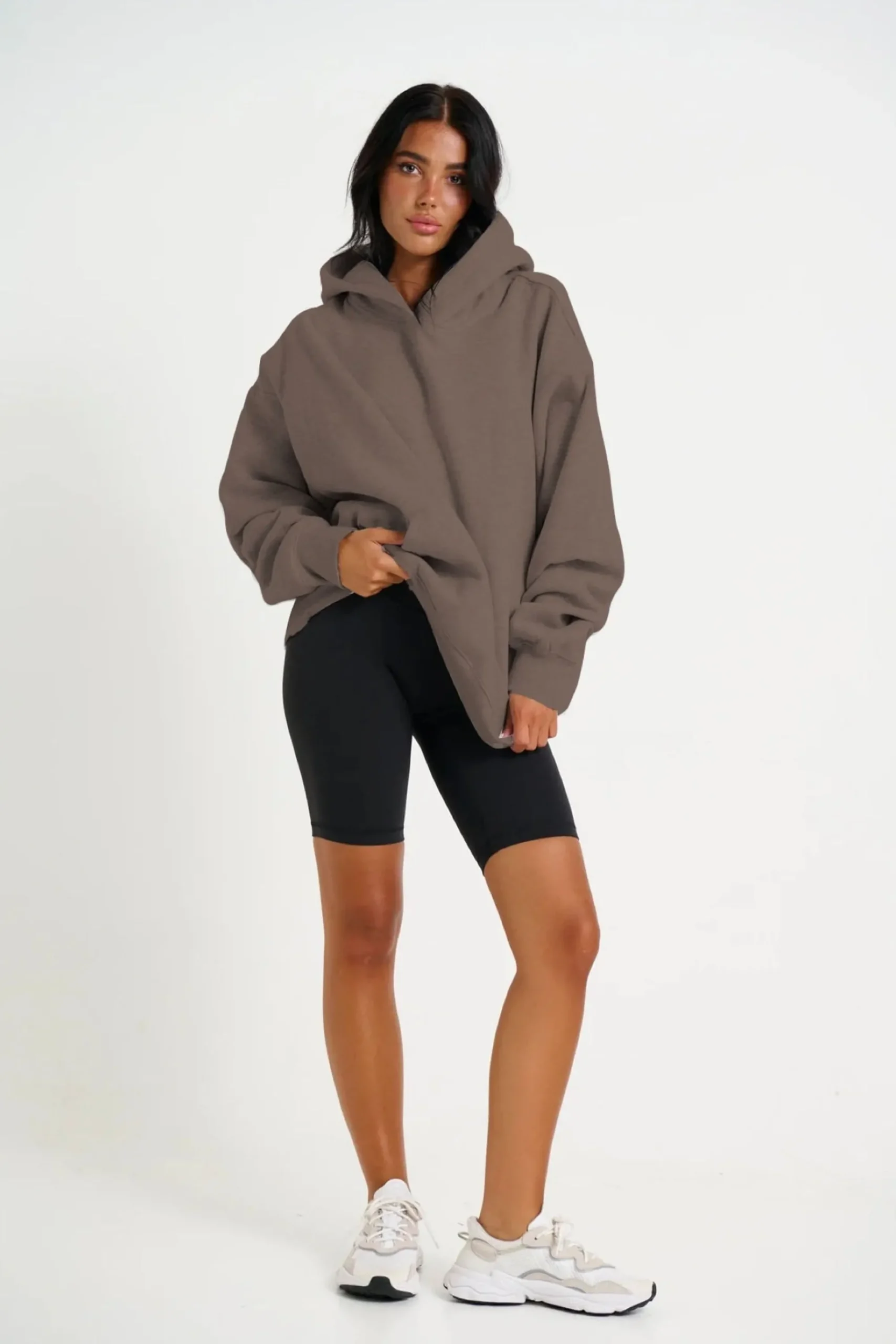 Sweaters & Jumpers>Sampson and Taylor Unisex Roman Oversize Hoodie Storm