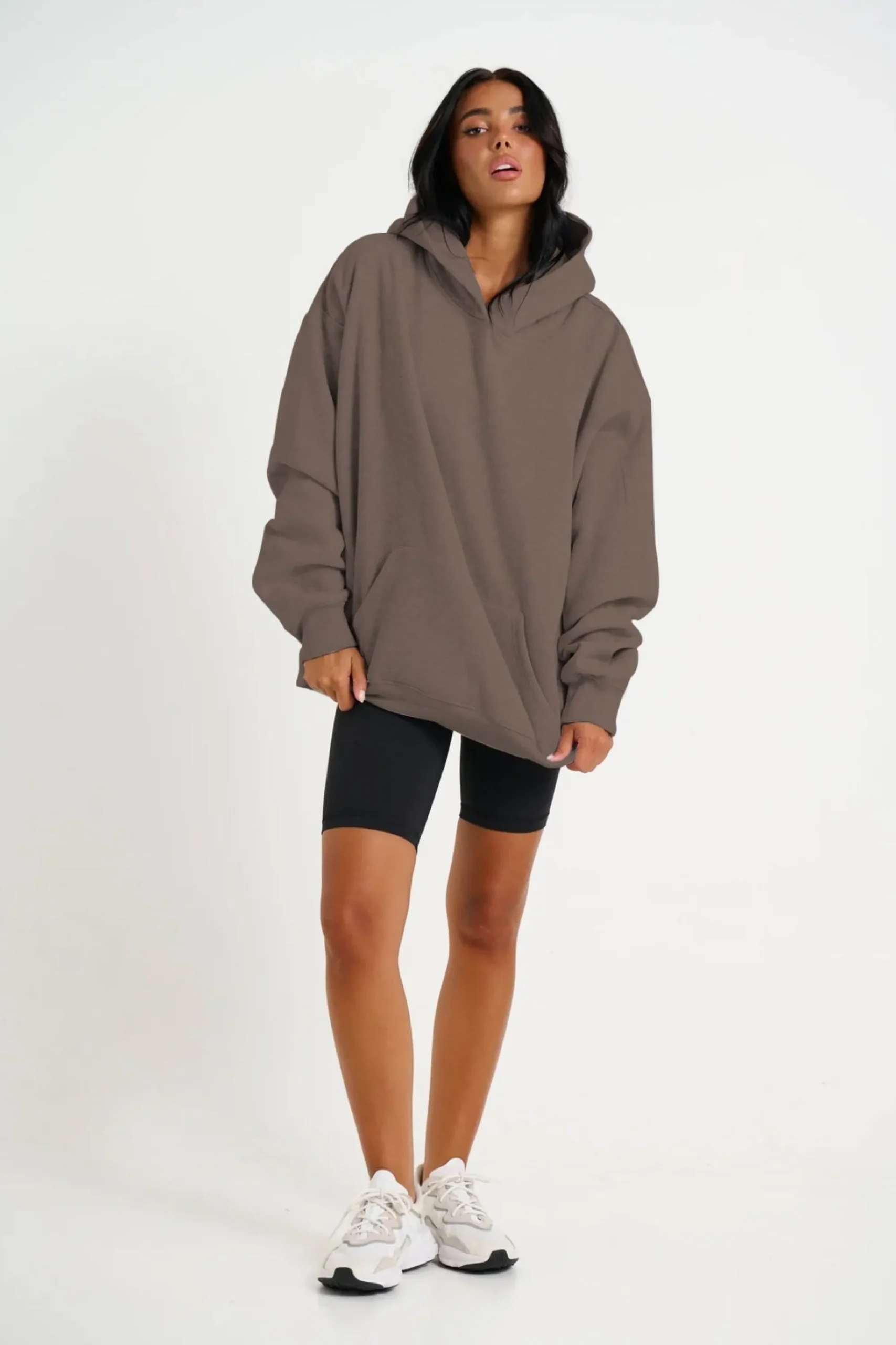 Sweaters & Jumpers>Sampson and Taylor Unisex Roman Oversize Hoodie Storm