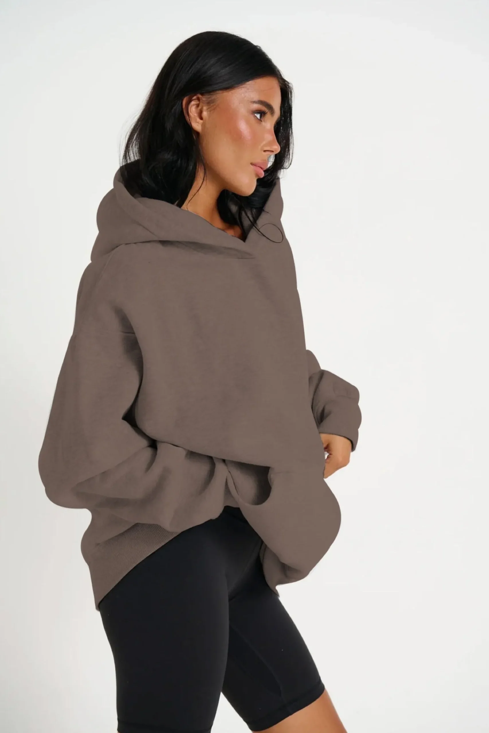 Sweaters & Jumpers>Sampson and Taylor Unisex Roman Oversize Hoodie Storm
