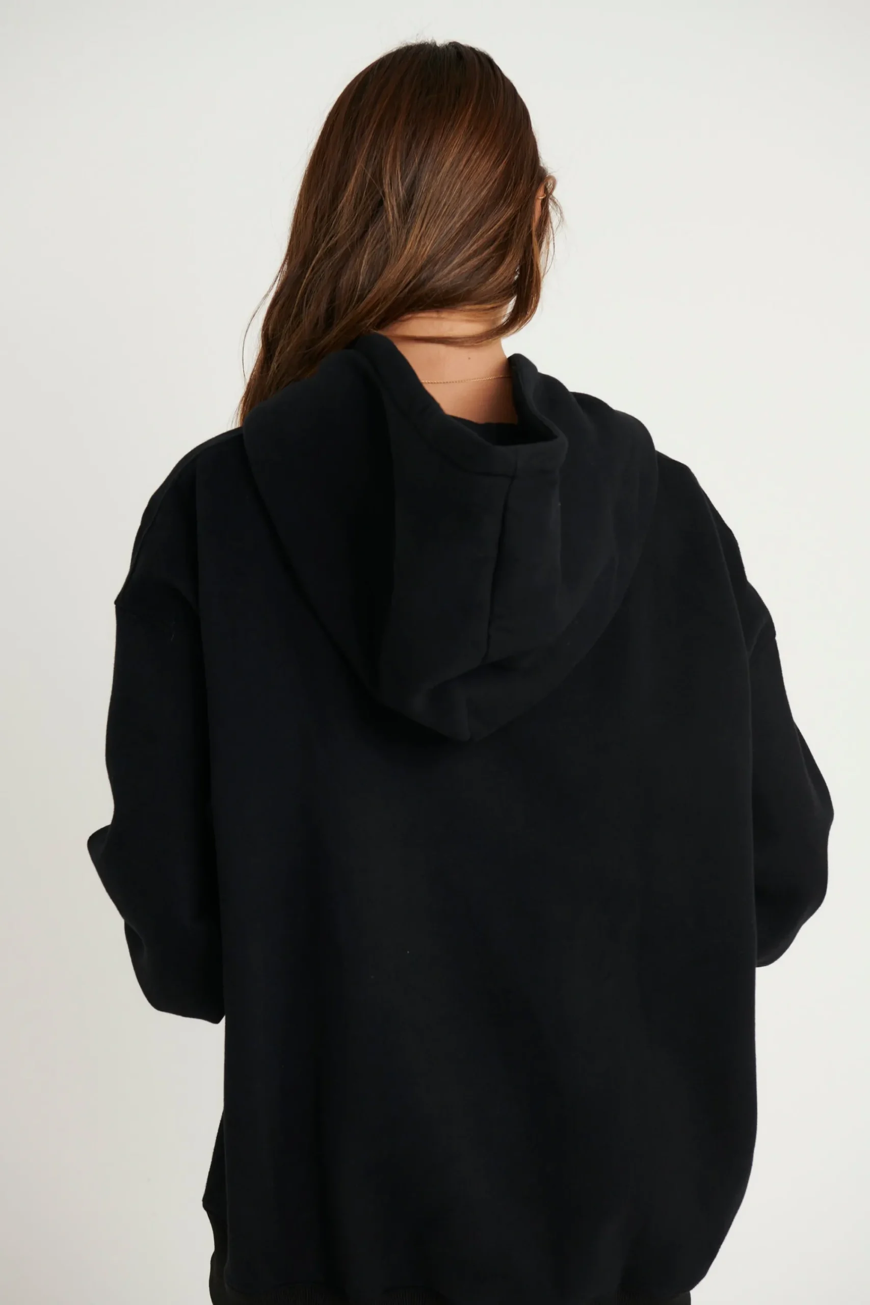 Sweaters & Jumpers>Sampson and Taylor Unisex Roman Oversize Hoodie Black