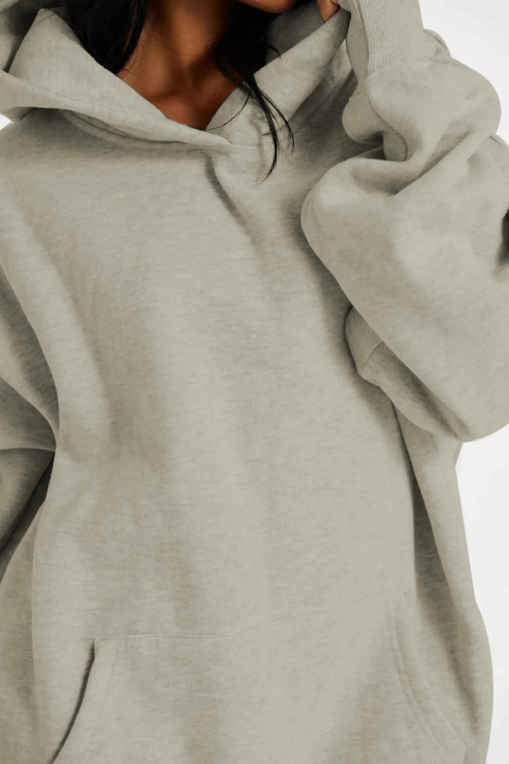 Sweaters & Jumpers>Sampson and Taylor Unisex Roman Oversize Hoodie Army